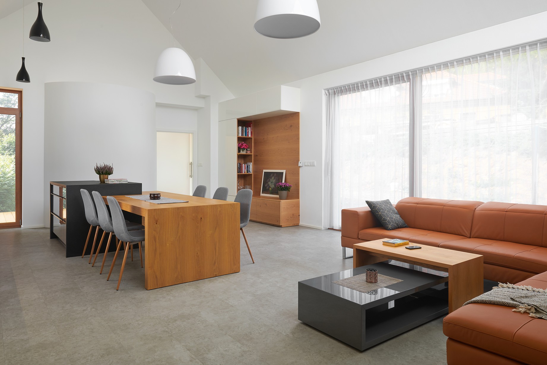 Hanák nábytek Realizace moderního interiéru Obývací pokoj